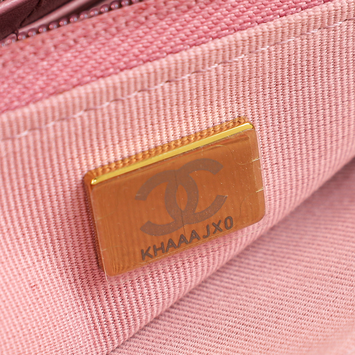 Chanel Pink CC Twist Lock Wallet On Chain