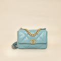 Chanel Light Blue 19 Small Flap Bag