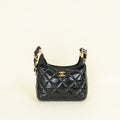 Chanel Black CC Hobo Small Bag
