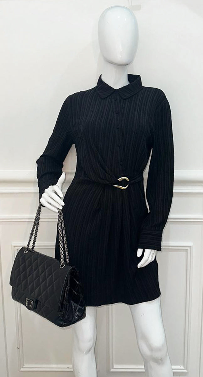 Chanel Black 2.55 Reissue Double Flap 227 Bag
