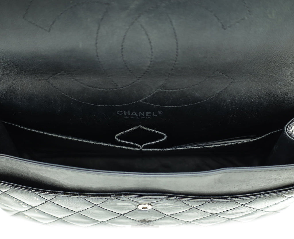 Chanel Black 2.55 Reissue Double Flap 227 Bag