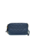 Chanel  Blue Gabrielle Double Zip Chain Pouch
