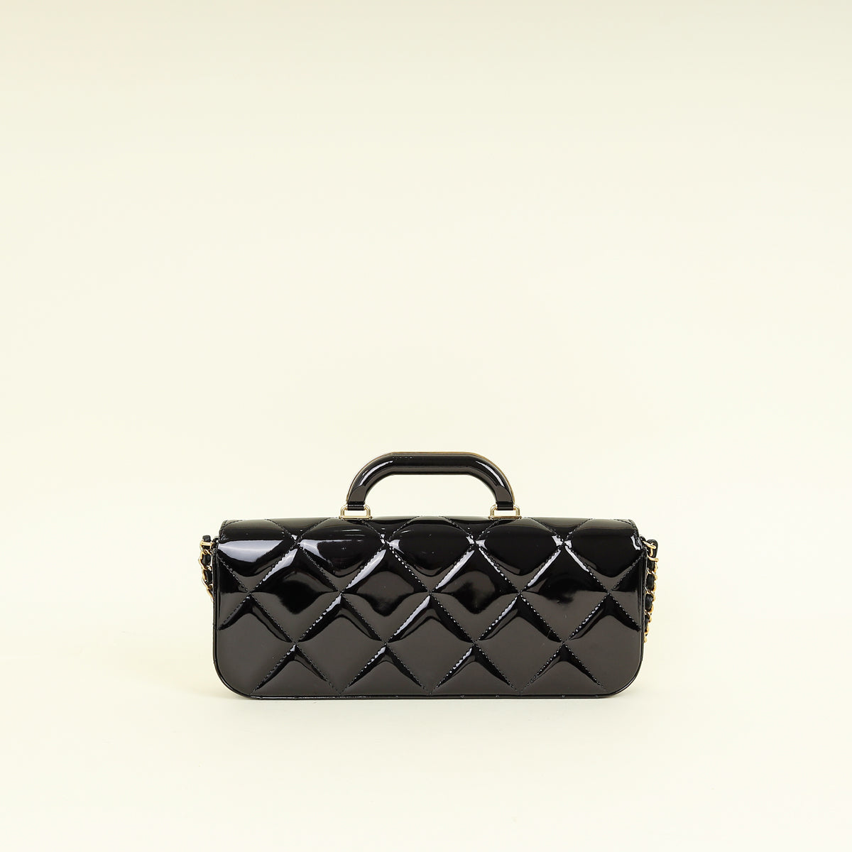 Chanel Black CC Large Flap Bag with Top Handle Bag