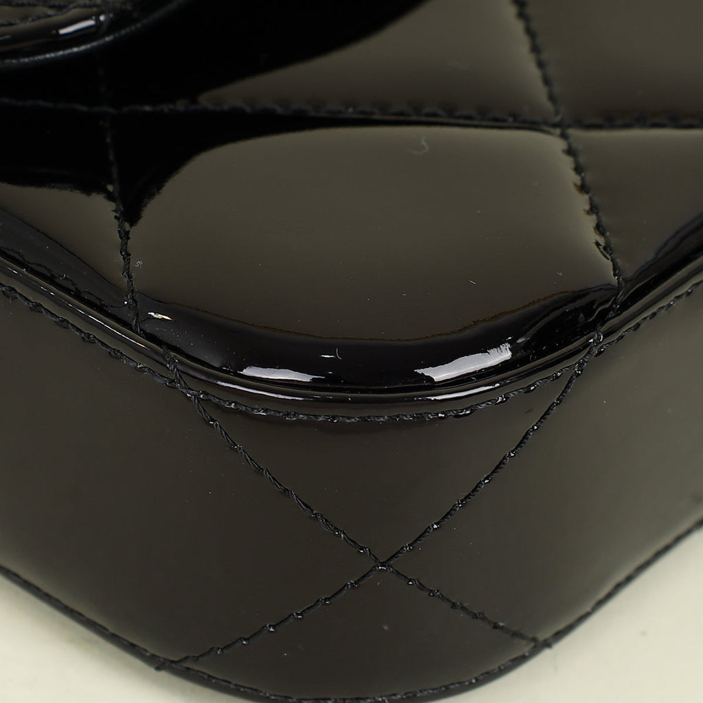 Chanel Black CC Large Flap Bag with Top Handle Bag