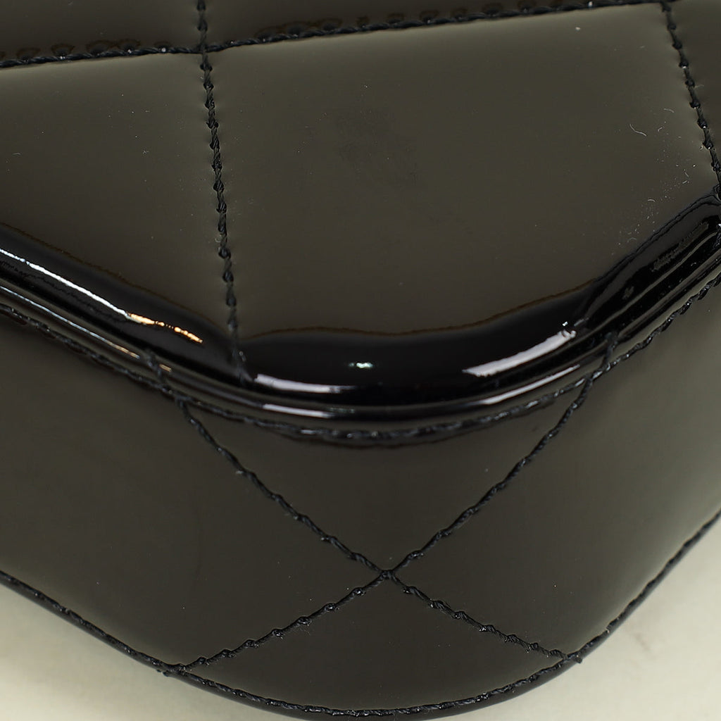 Chanel Black CC Large Flap Bag with Top Handle Bag