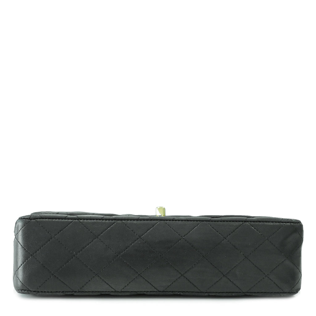 Chanel Black CC Classic Double Flap Medium Bag