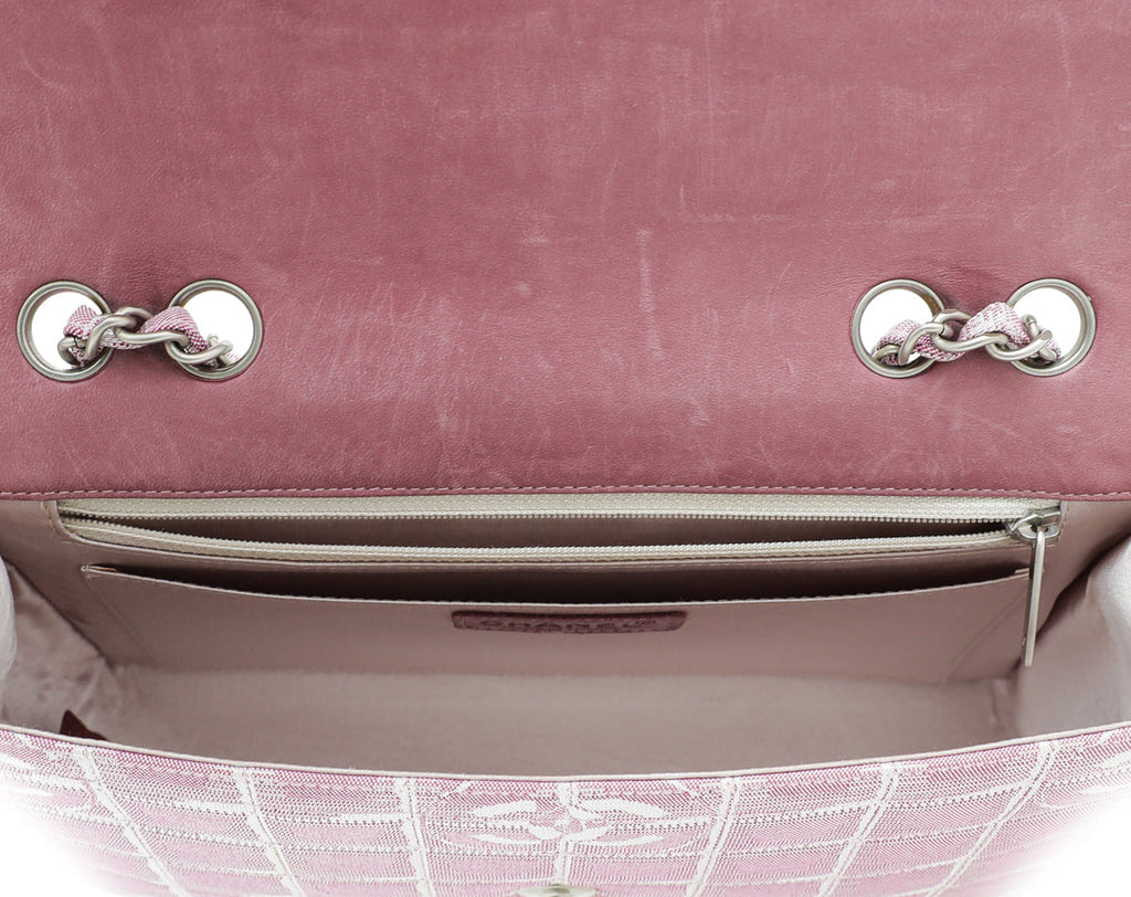 Chanel Light Pink Travel Line Flap Medium Bag