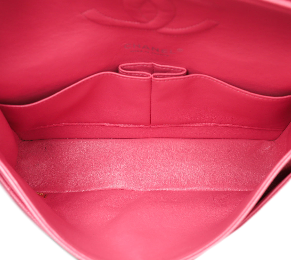 Chanel Pink Classic Double Flap Medium Bag