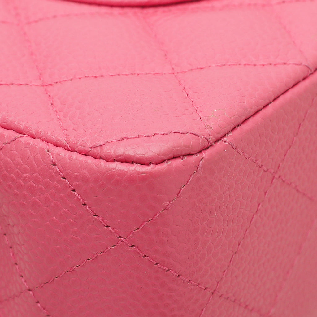 Chanel Pink Classic Double Flap Medium Bag