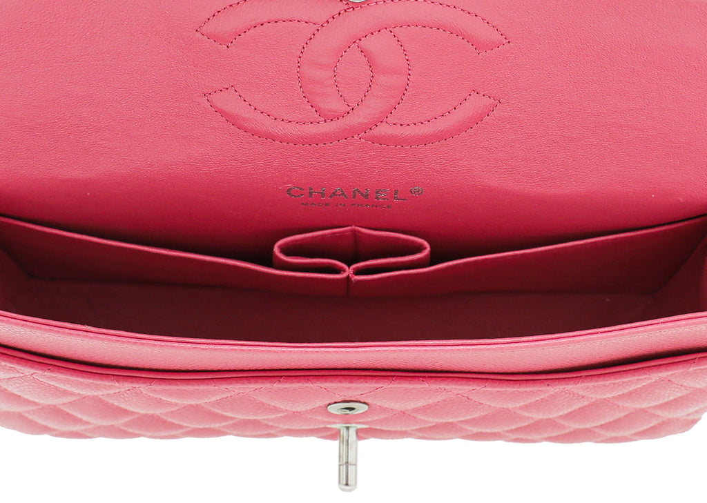 Chanel Pink Classic Double Flap Medium Bag