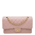 Chanel Light Pink Classic Double Flap Medium Bag