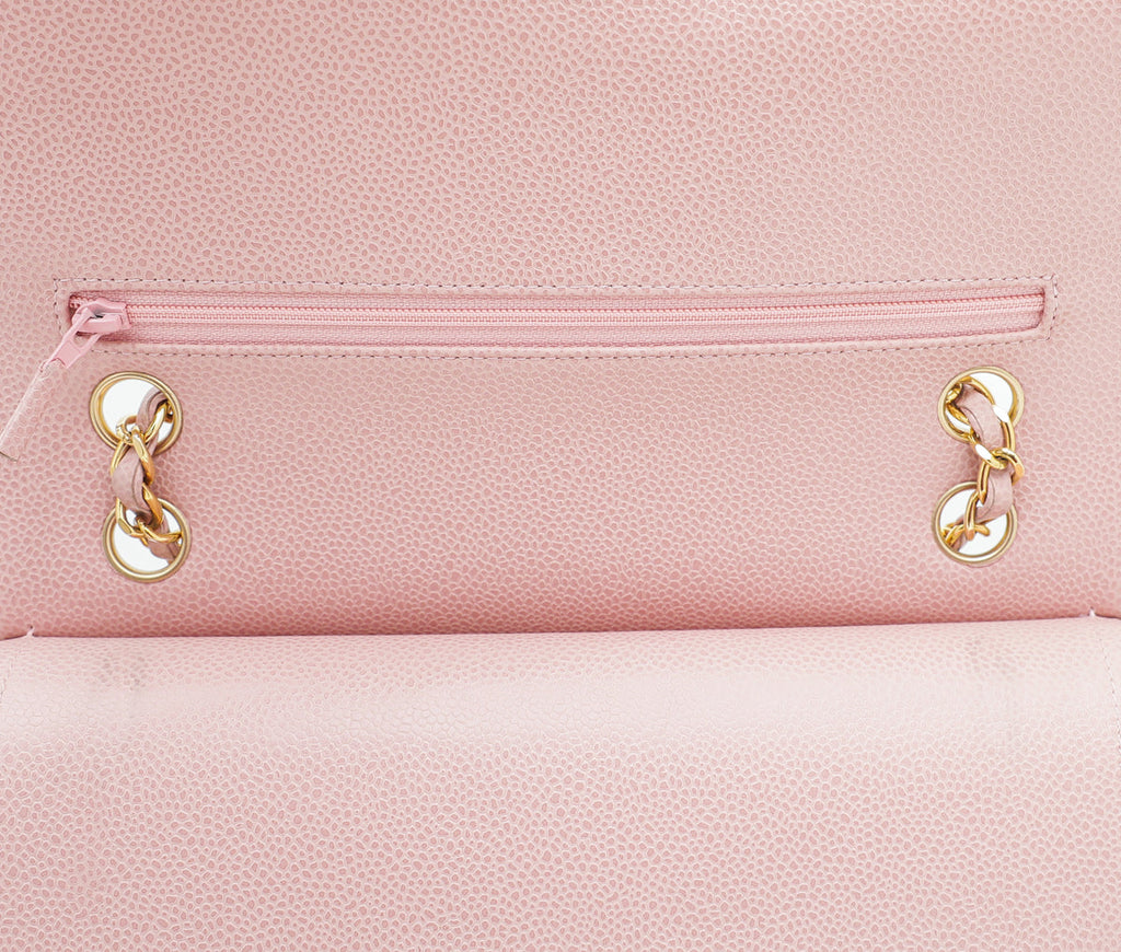 Chanel Light Pink Classic Double Flap Medium Bag