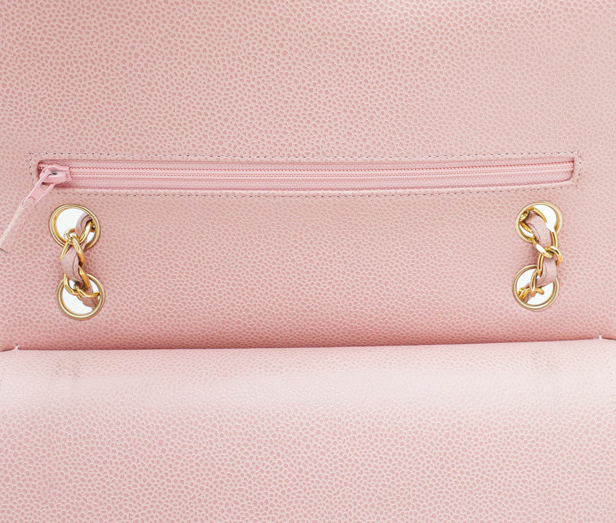 Chanel Light Pink Classic Double Flap Medium Bag