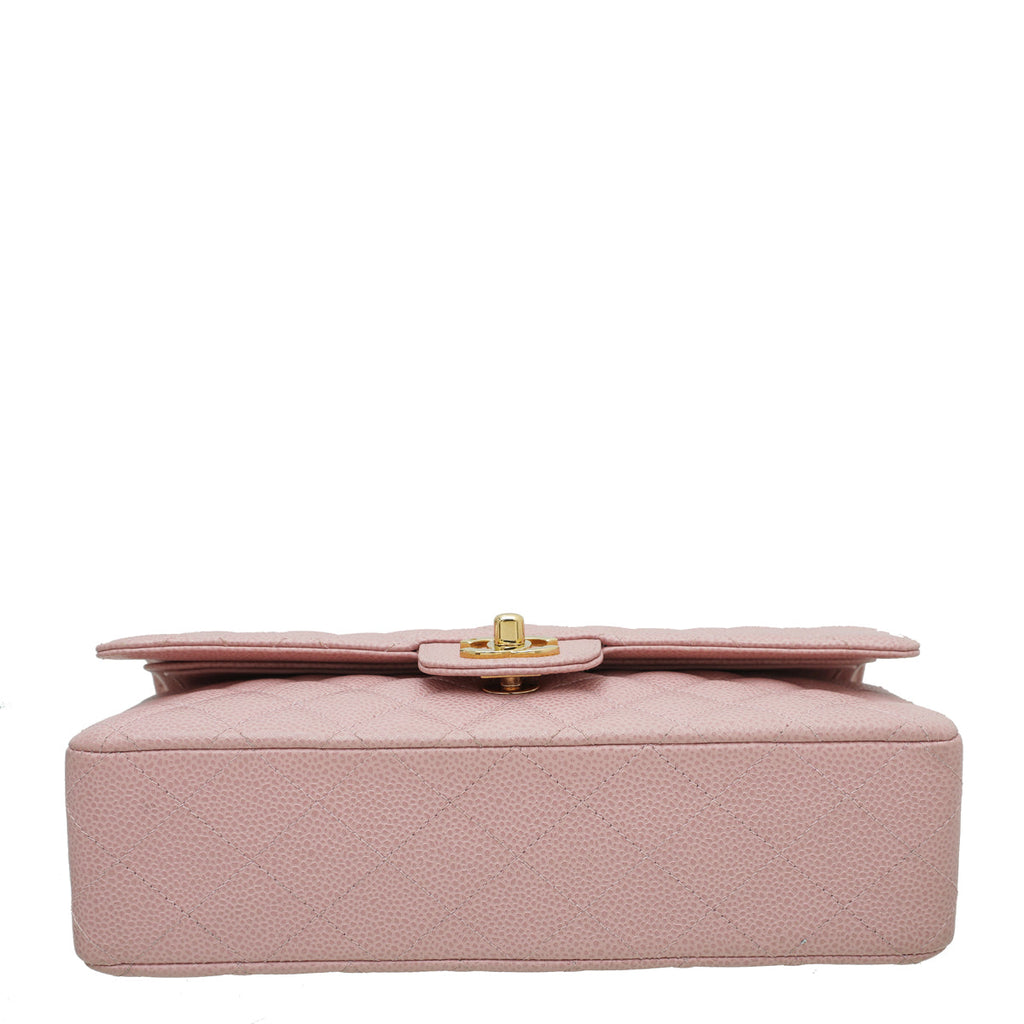 Chanel Light Pink Classic Double Flap Medium Bag