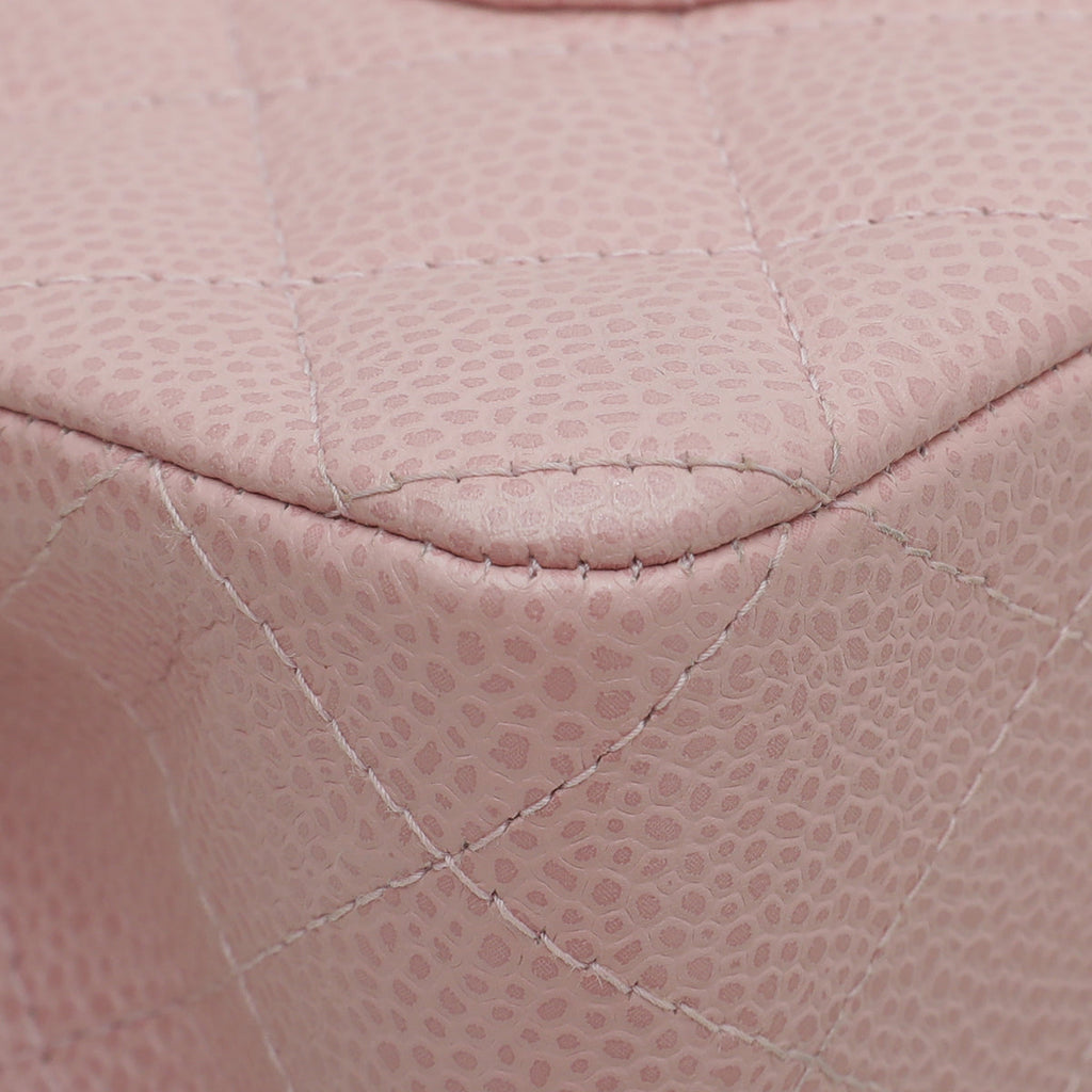 Chanel Light Pink Classic Double Flap Medium Bag