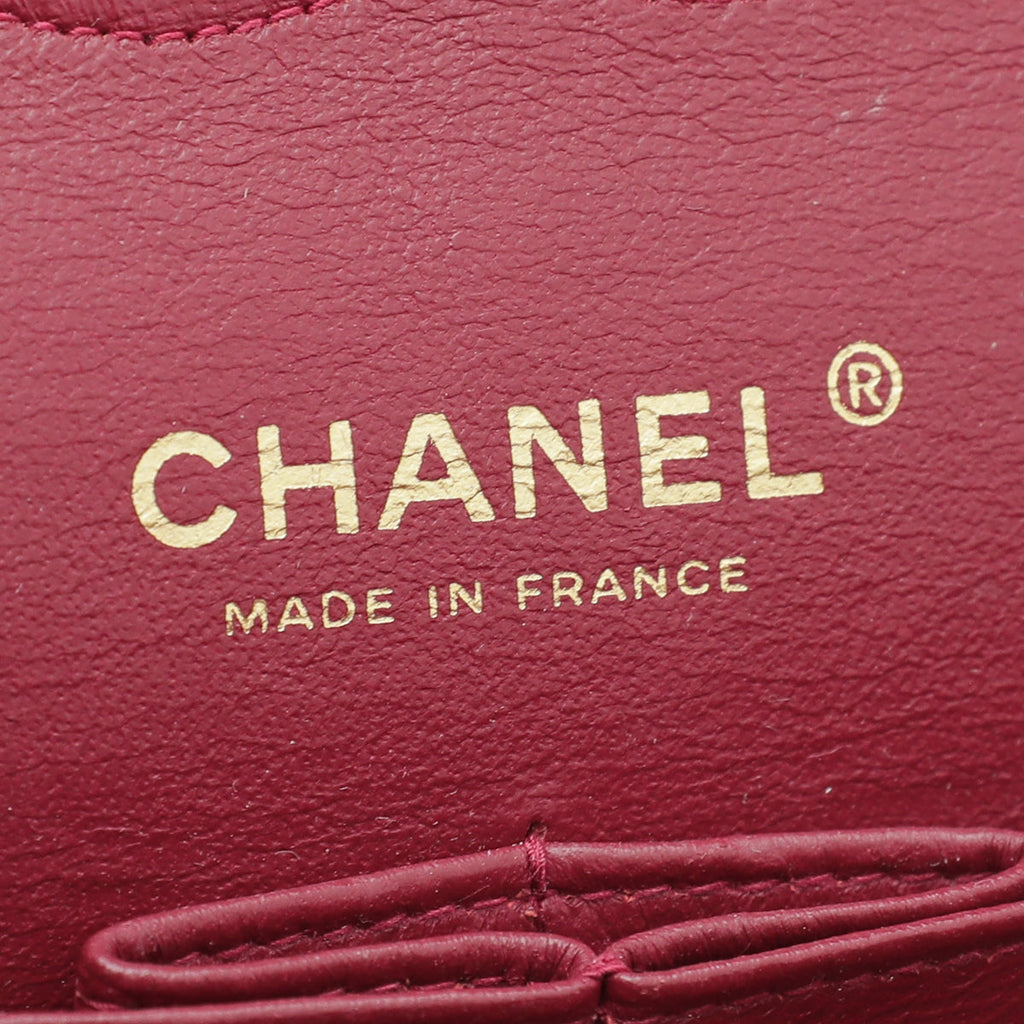 Chanel Red Classic Double Flap Medium Bag