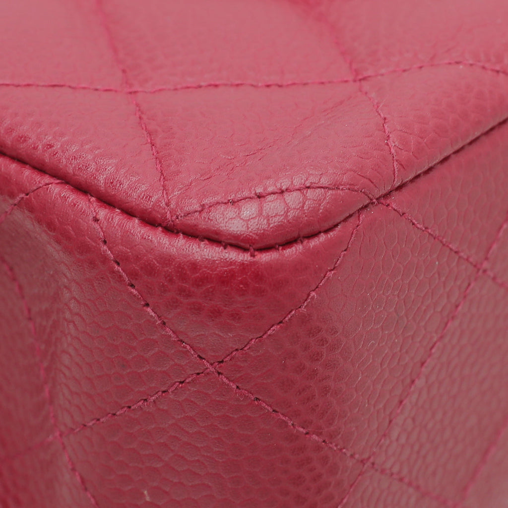 Chanel Red Classic Double Flap Medium Bag