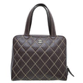 Chanel Burgundy Wild Stitch Top Handle Bag