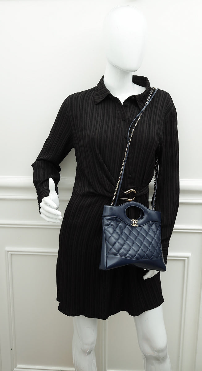 Chanel Blue 31 Mini Shopping Bag