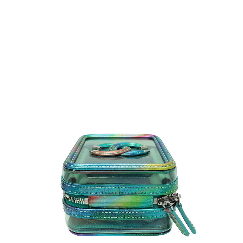Chanel Multicolor CC Filigree Vertical PVC Vanity Case