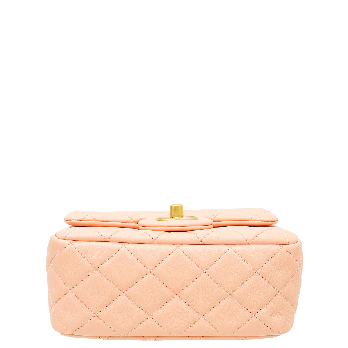 Chanel Peach CC Pearl Crush Flap Bag