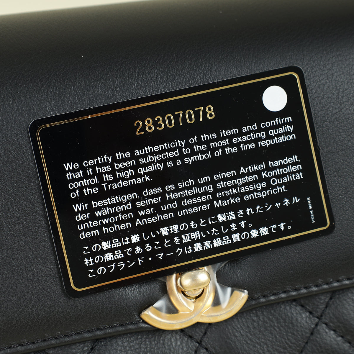 Chanel Black CC Chain Flap Bag