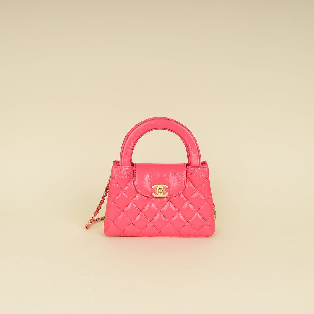 Chanel Hot Pink CC Mini Kelly Bag