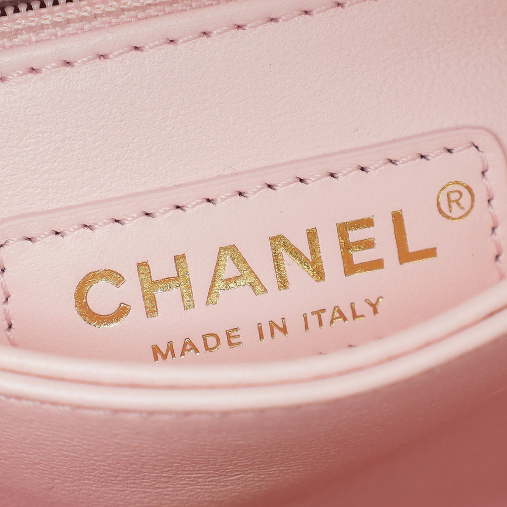 Chanel Pink Extra Mini Coco Handle Flap Bag