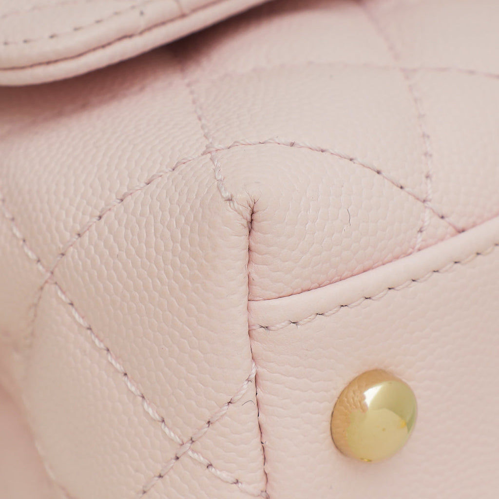 Chanel Pink Extra Mini Coco Handle Flap Bag