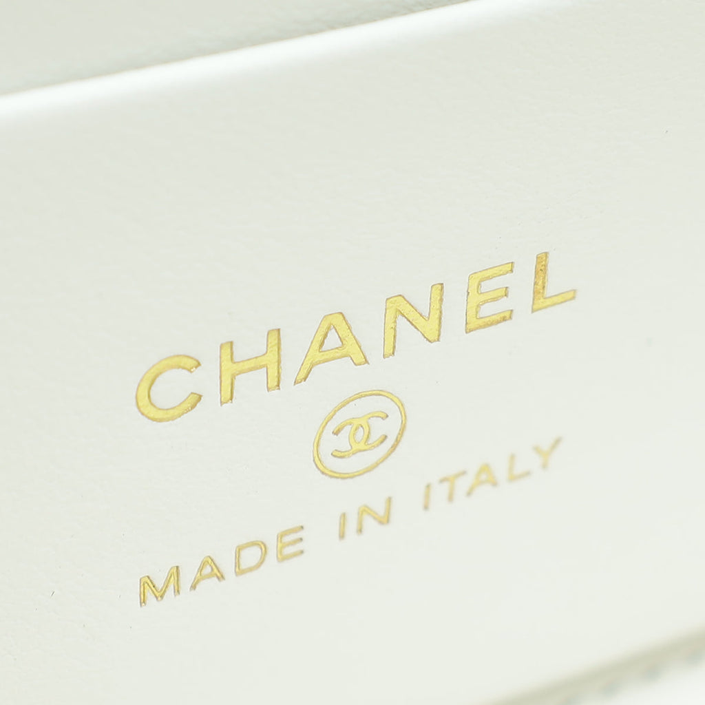Chanel White CC Vanity Small Crossbody Bag