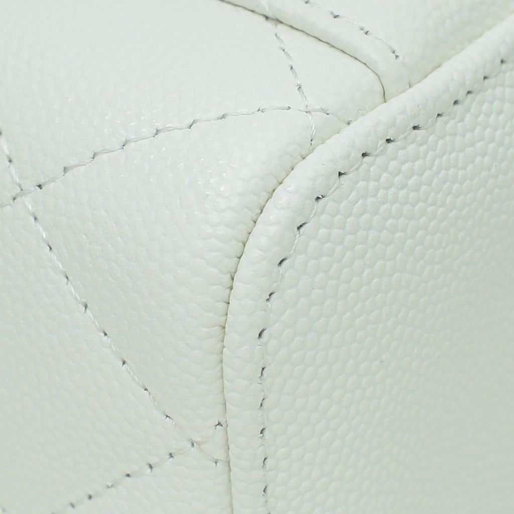 Chanel White CC Vanity Small Crossbody Bag