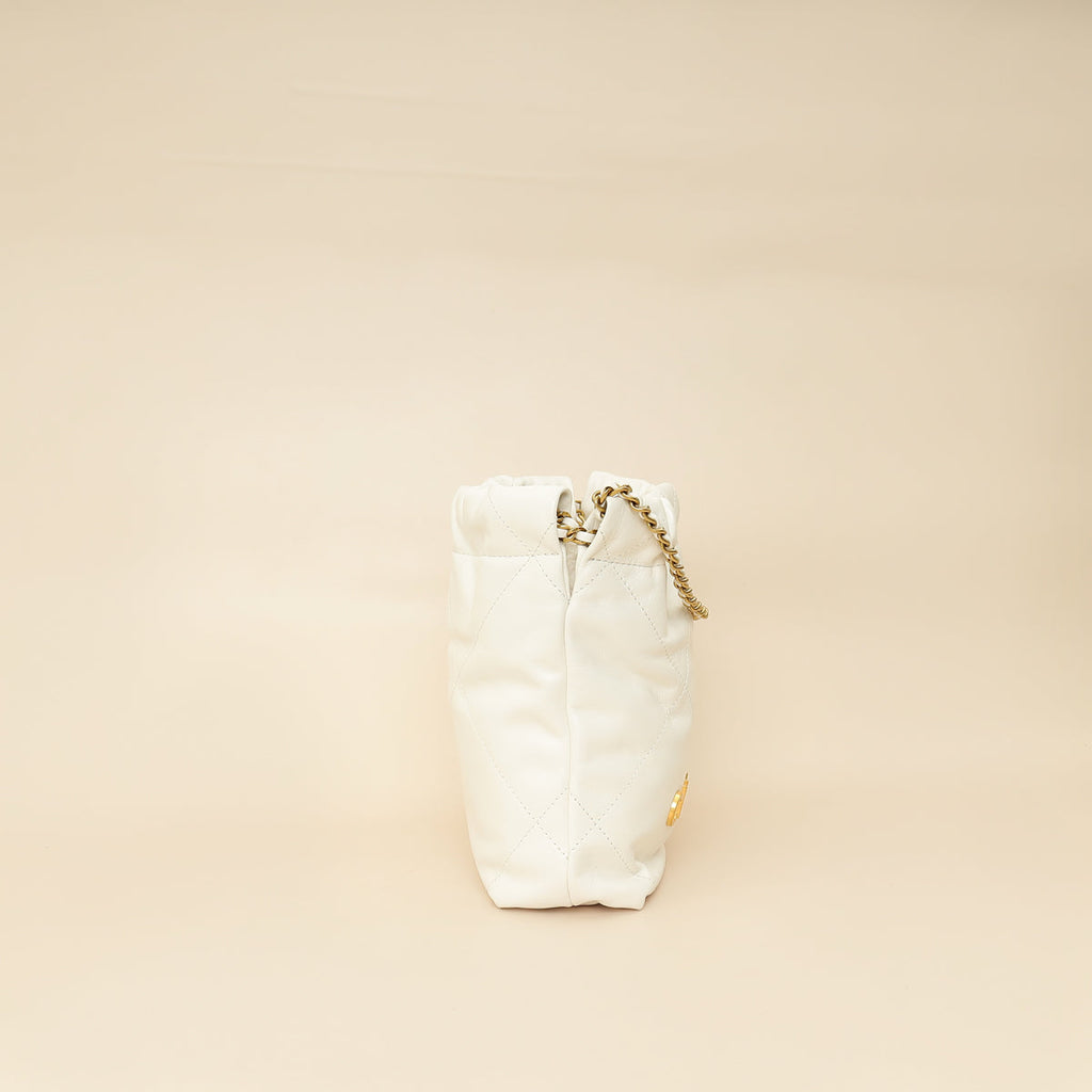 Chanel White 22 Shiny Mini Bag