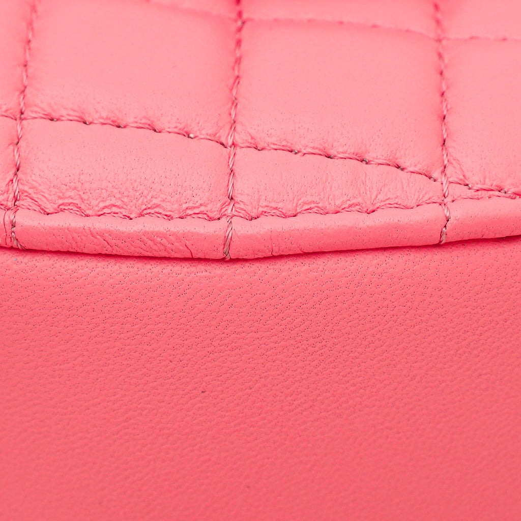Chanel Pink CC In Love Heart Bag
