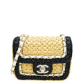 Chanel Bicolor CC Braided Raffia Mini Bag