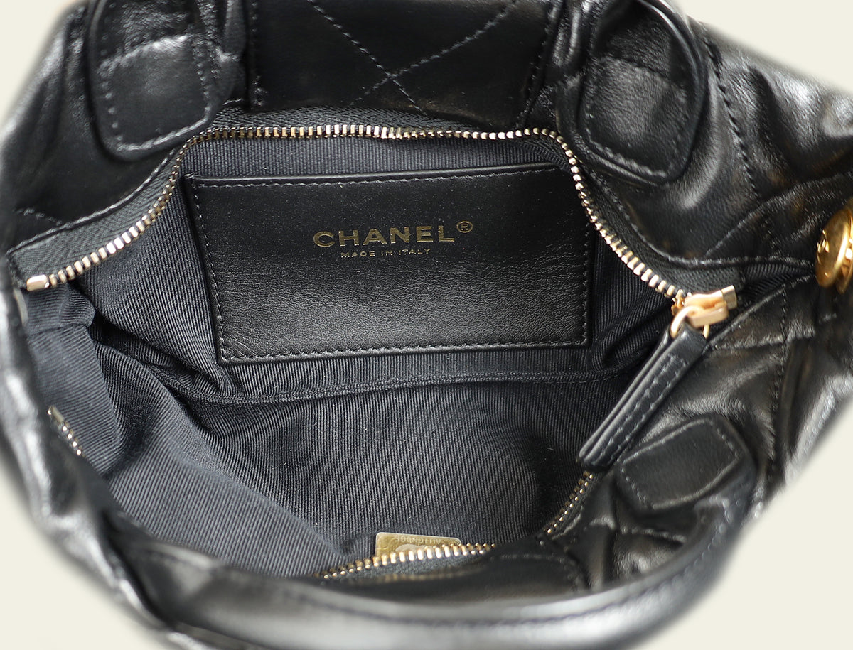 Chanel Black CC Mini Bow Bag