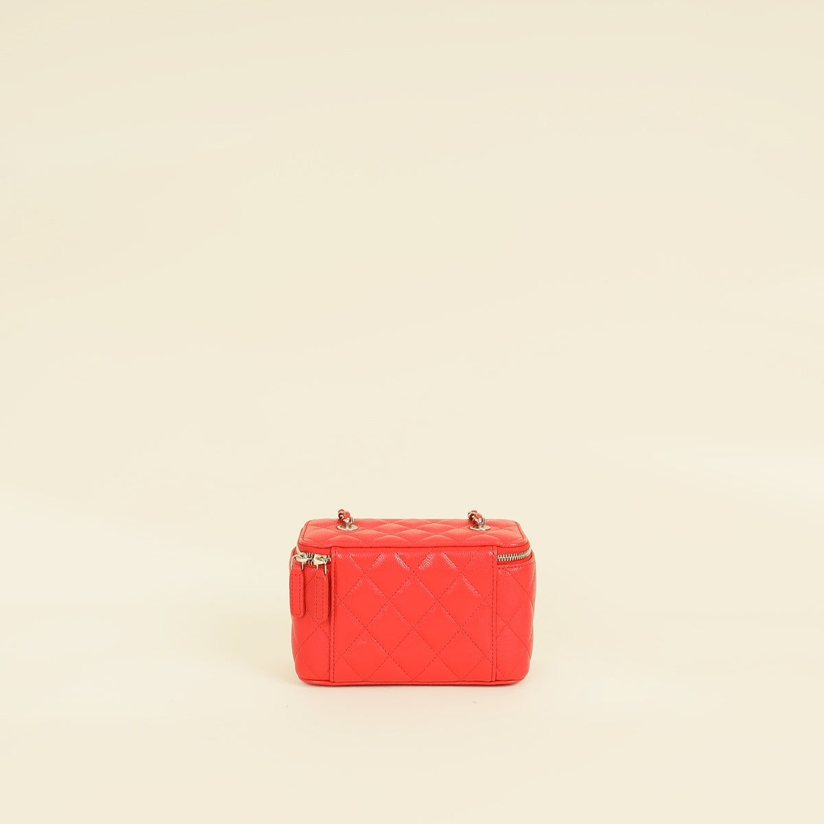 Chanel Red CC Small Vanity Chain Case