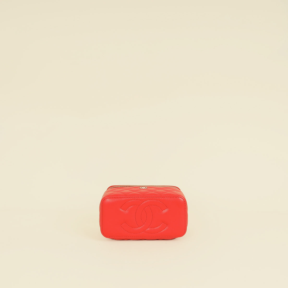 Chanel Red CC Small Vanity Chain Case