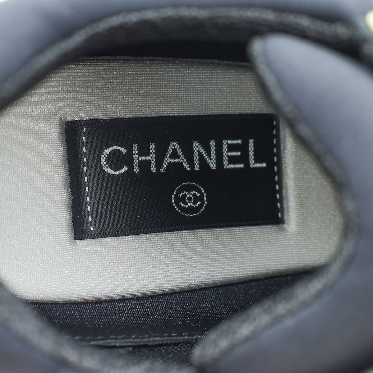 Chanel Tricolor CC Lycra Lace Up Sneakers 41.5