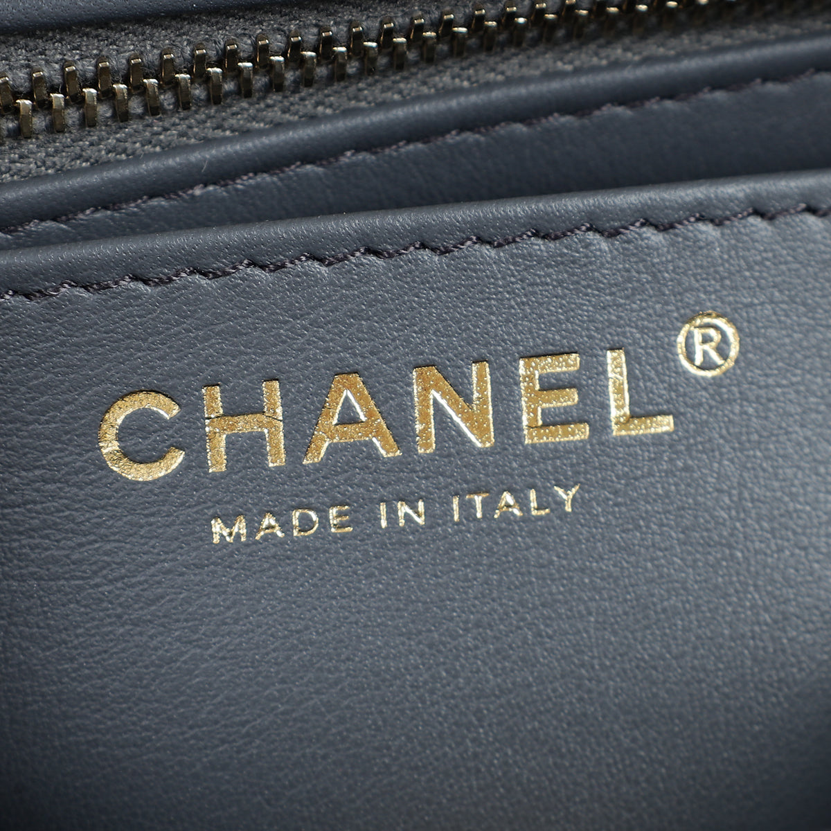 Chanel Dark Grey CC Mini Pearl Crush Flap Bag