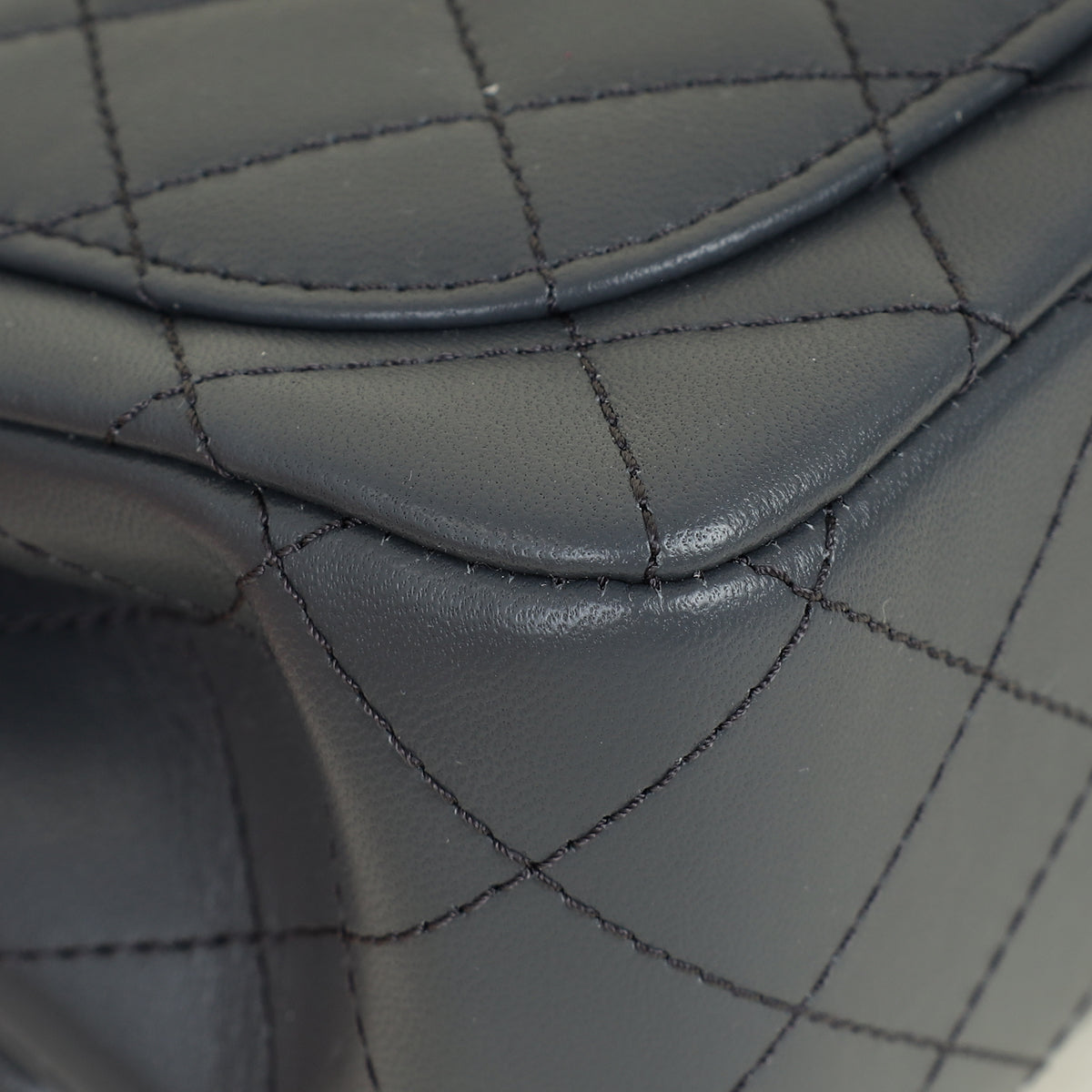 Chanel Dark Grey CC Mini Pearl Crush Flap Bag