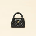 Chanel Black CC Mini Kelly Top Handle Bag