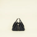 Chanel Black CC 25 Raffia Small Handbag