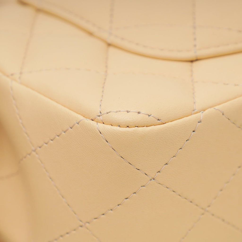 Chanel Peach Beige Classic Mini Rectangular Flap Bag