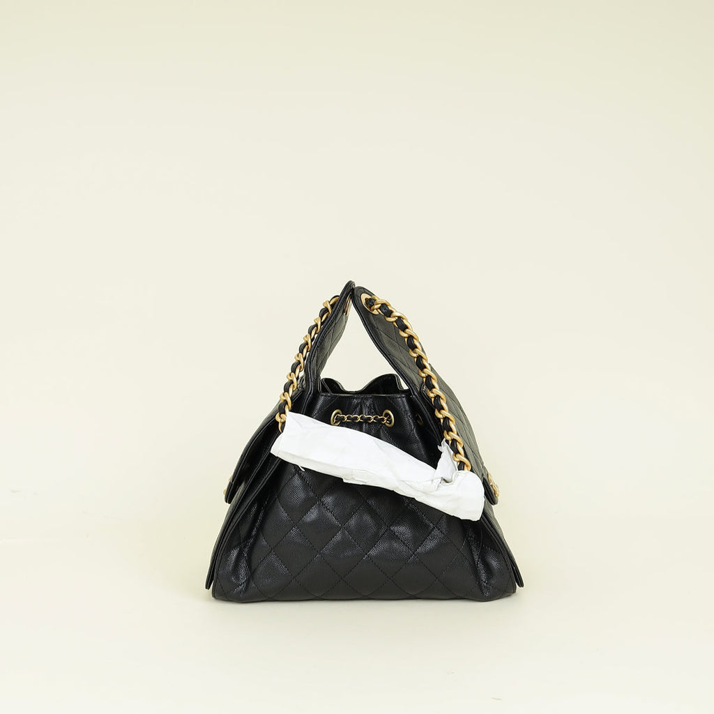 Chanel Black CC 25 Small Shoulder Bag