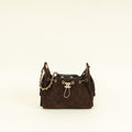 Chanel Dark Brown 25 Mini Suede Handbag