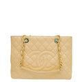 Chanel Beige Grand Shopping Tote (GST) Medium Bag