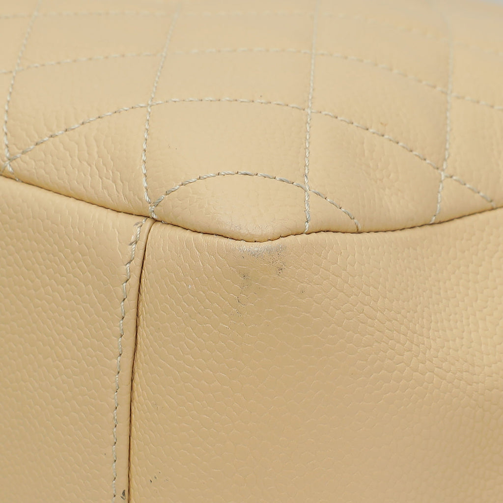 Chanel Beige Grand Shopping Tote (GST) Medium Bag