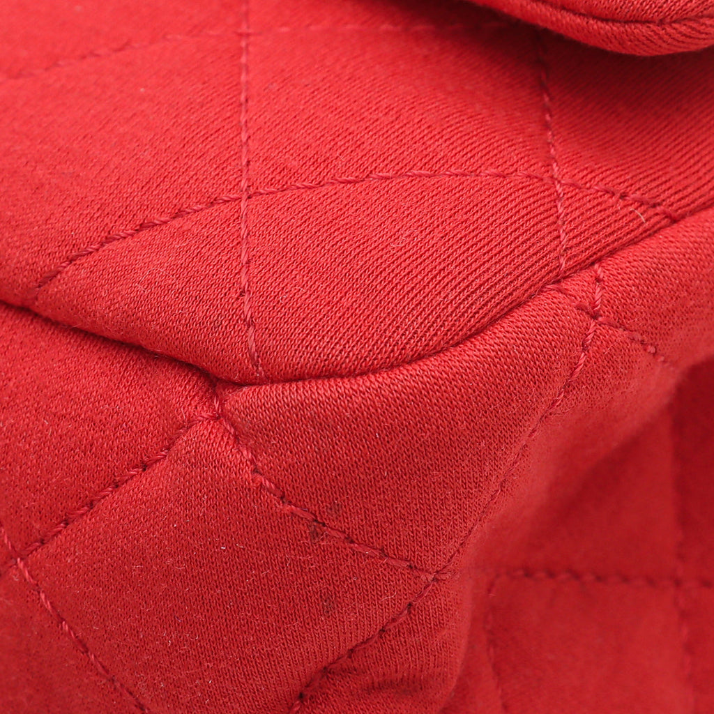 Chanel Red Reissue 2.55 Classic Jersey Double Flap 227 Bag