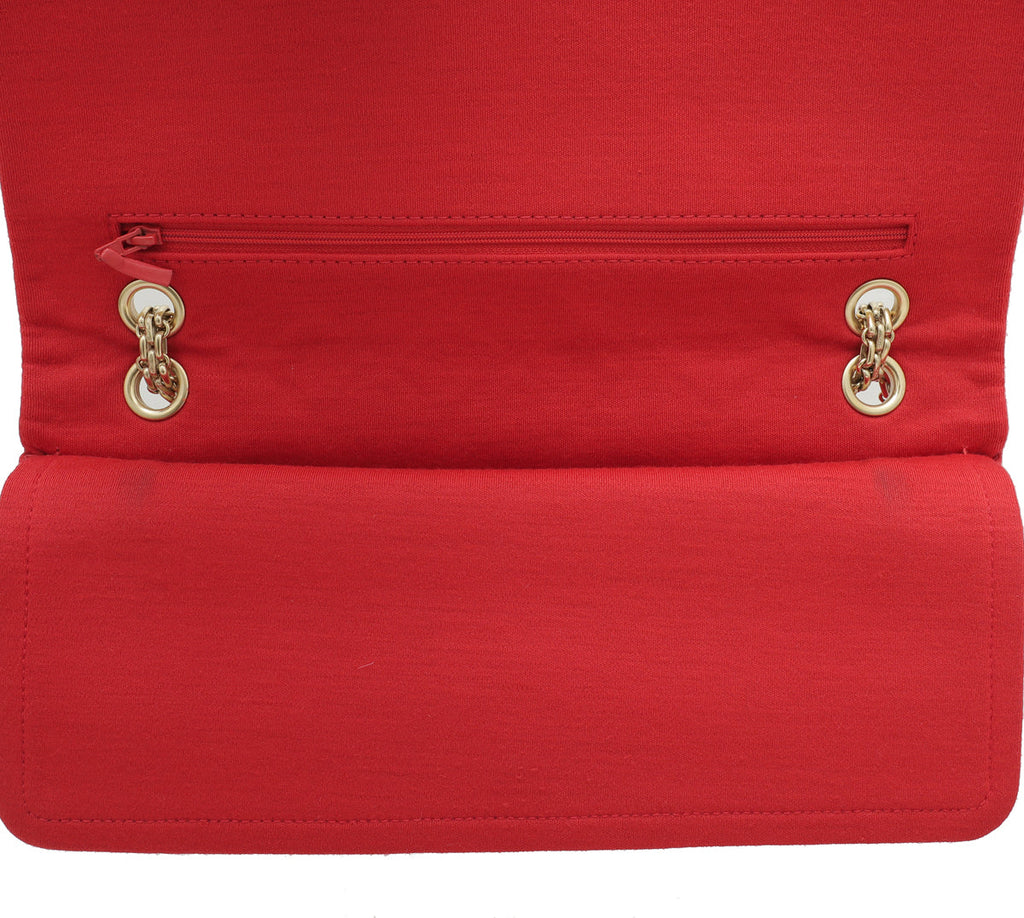 Chanel Red Reissue 2.55 Classic Jersey Double Flap 227 Bag