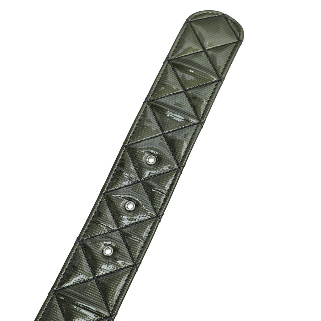 Chanel Olive Diamond Quilt CC Buckle Belt 34